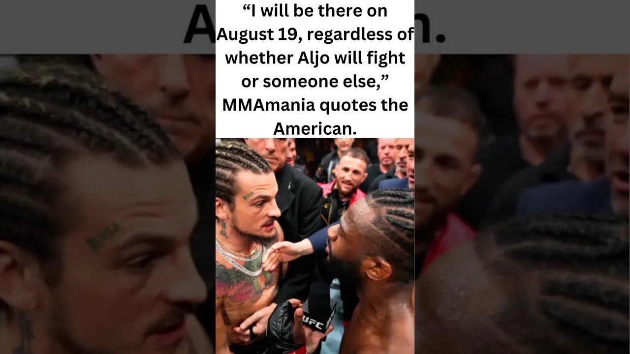 Sean O'Malley responds to the injury news involving Aljamain Sterling. #short