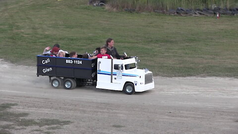 Kids Going For Ride On Mini Truck At Western Ontario Outlaws