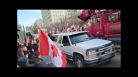 Trucker Convoy Edmonton Jan 29 2022