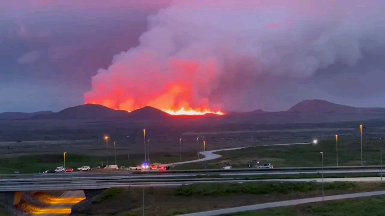 BREAKING: Volcano erupts in Iceland (From JGM'S PF, See Description Box)