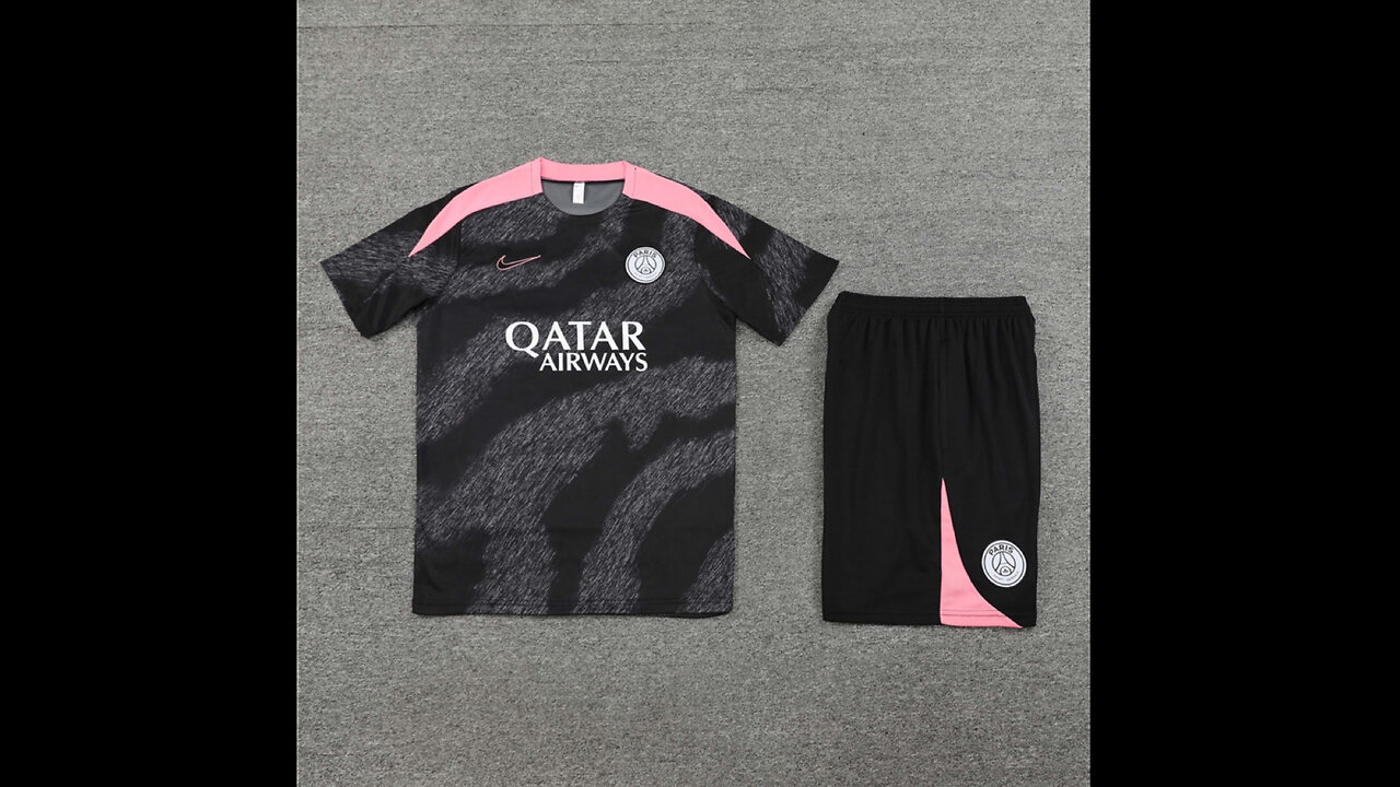 👉🏻⚽️ 2024/25 PSG Adult Grey Short Sleeve Training Kit