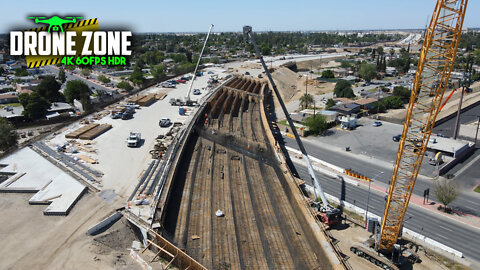 Centennial Corridor / Stockdale Ave Overpass Drone Flyover UPDATE: 4/13/22 [4K 60FPS HDR]