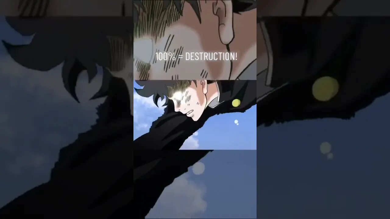 MOB PSYCHO 100% DESTRUCTION #shorts #anime #mobpsycho100