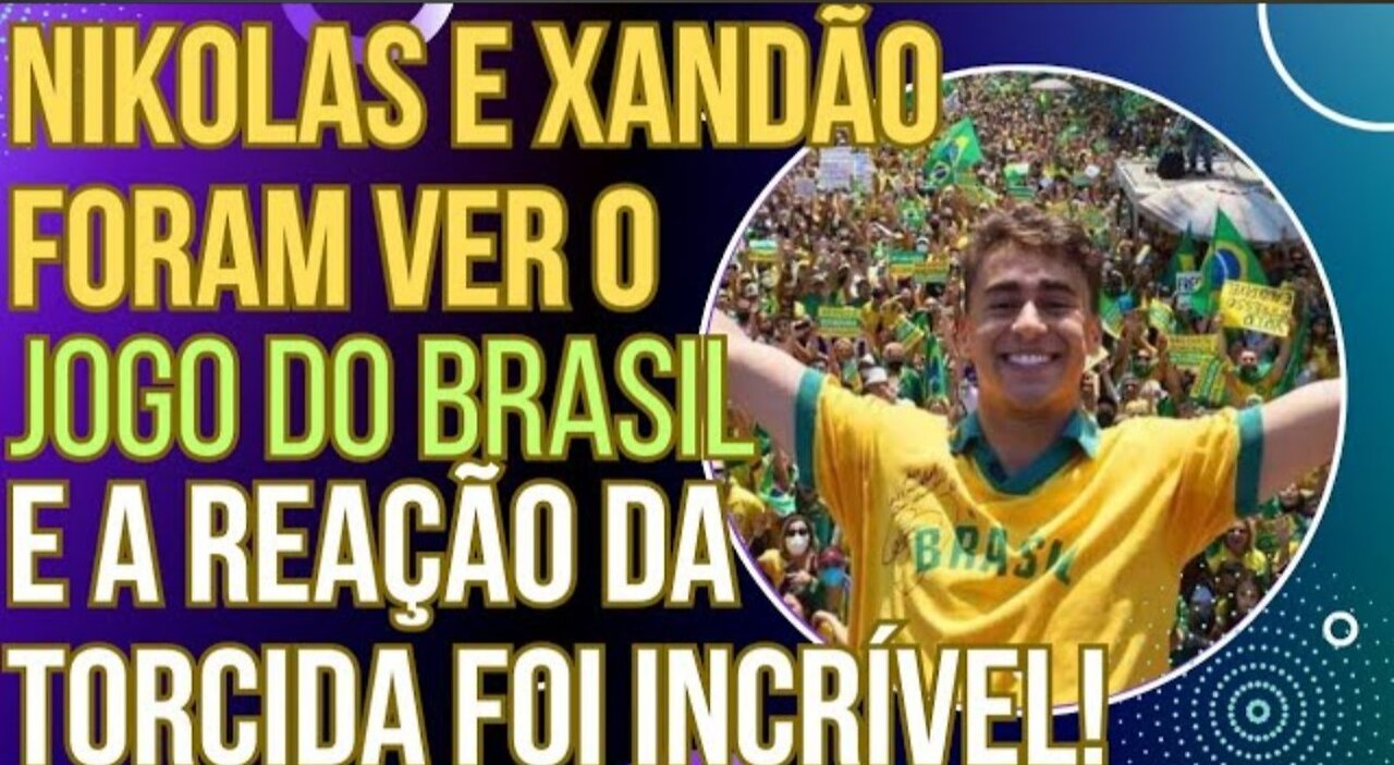 Nikolas e Xandão foram ao estádio e a reação da torcida foi SENSACIONAL! (o olhar do Xandy diz tudo)