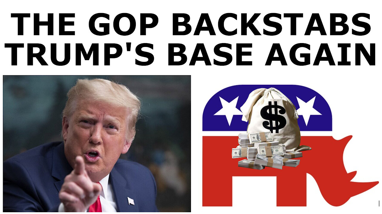 The GOP Establishment BACKSTABS Trump and0 His Base, Votes AGAINST Stimulus & FOR Section 230