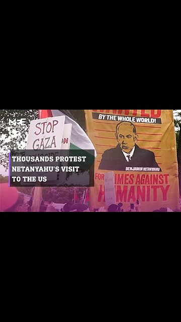 Thousands of US protesters demand Israel's Netanyahu be locked up|News Empire ✅