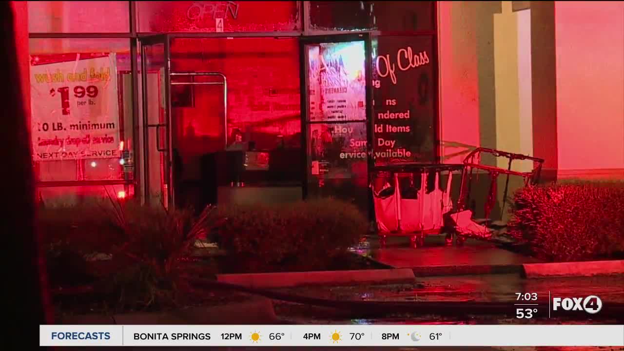 Fire at dry cleaner in Bonita Springs