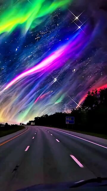 The colourful vista of the sky is exceptionally stunning.🌌