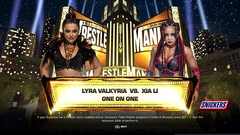 WWE 2k24 Lyra Valkyria vs Xia Li