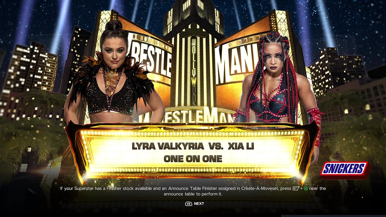 WWE 2k24 Lyra Valkyria vs Xia Li