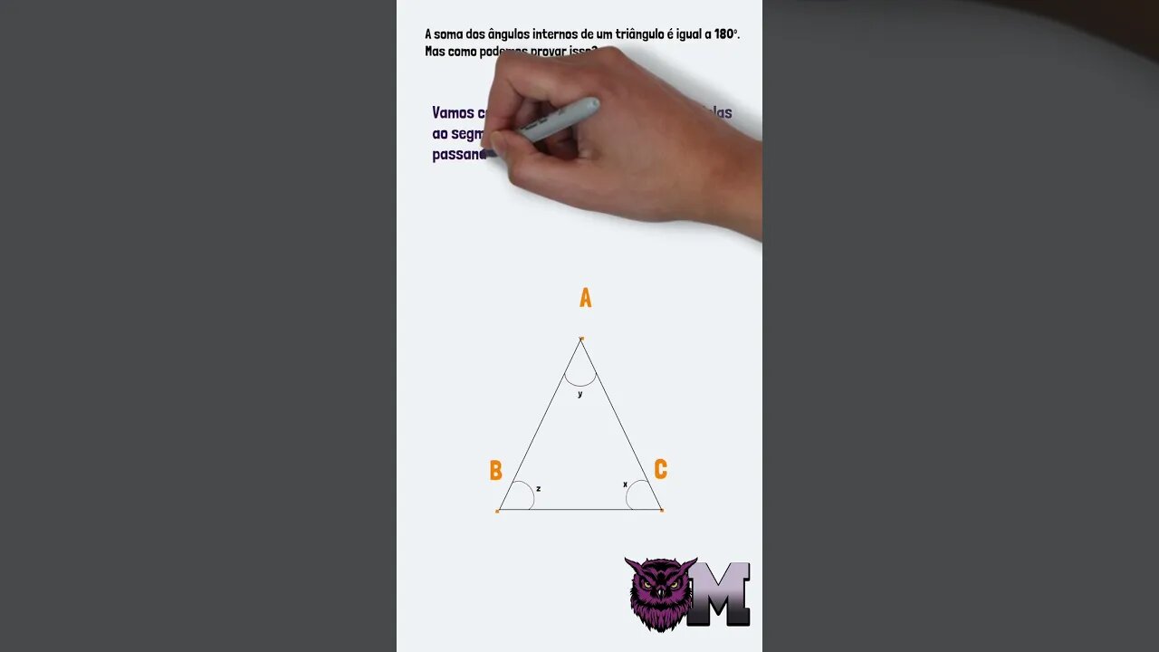 Você sabe demonstrar? | Soma dos Ângulos Internos de um Triângulo |Matletas