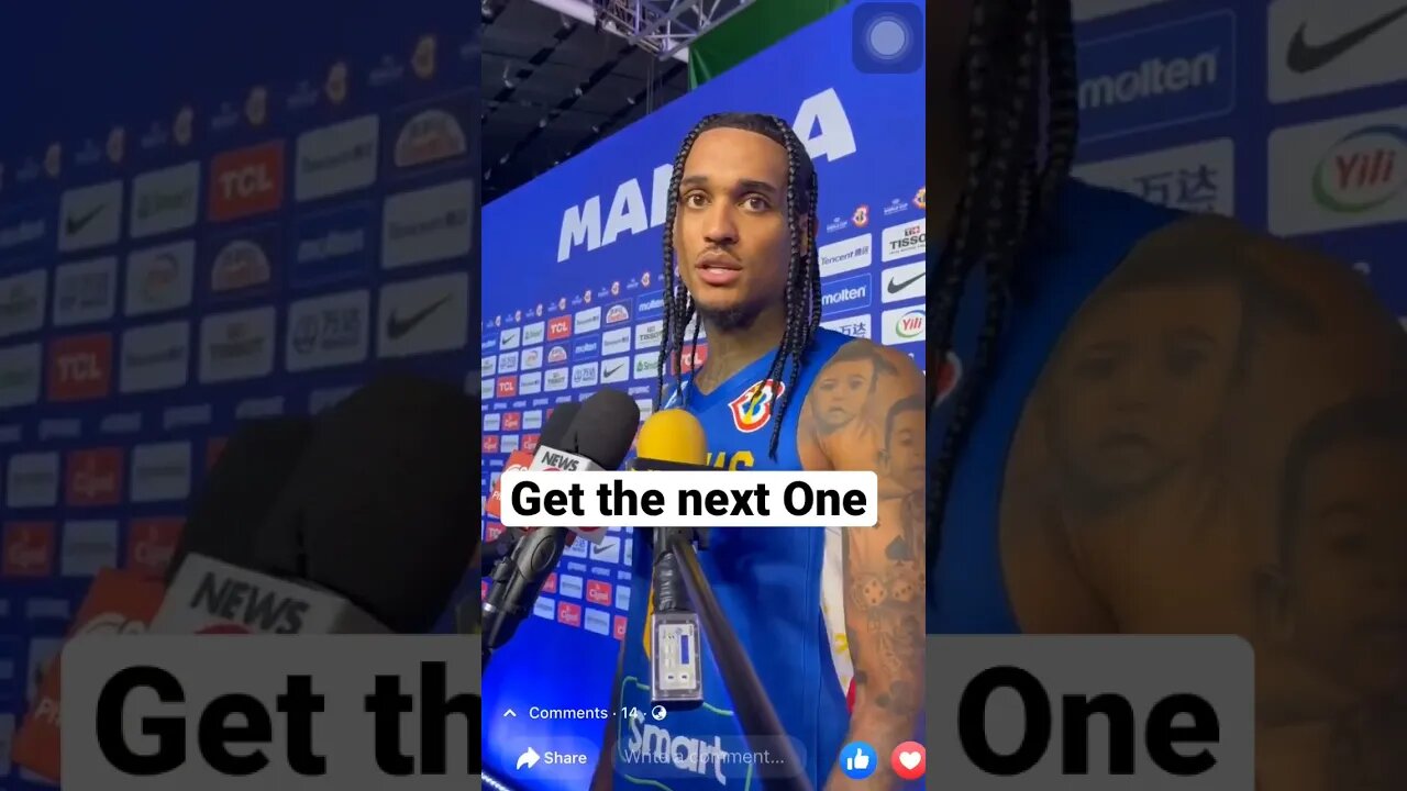 'GET THE NEXT ONE.'Jordan #GilasPilipinas #FIBAWorldCup2023 #JordanClarkson