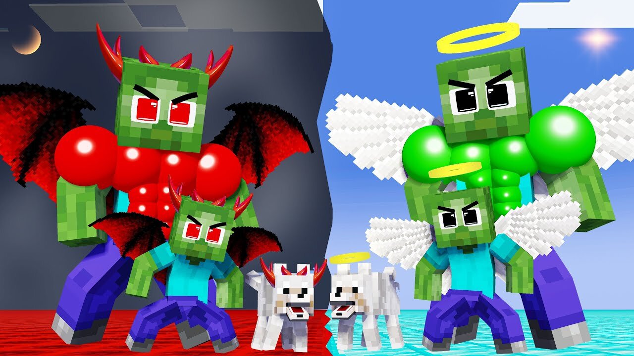 Monster School : Poor Baby Zombie Devil but Good - Minecraft Animation