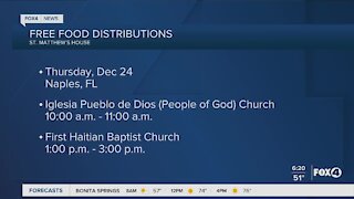 Free food distributions in Southwest Florida