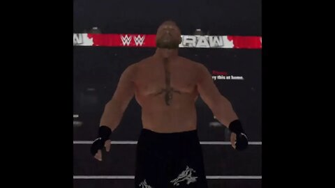 wwe 2k23 universe superstar mode some gameplay part 62 brock lesnar get chokeslam