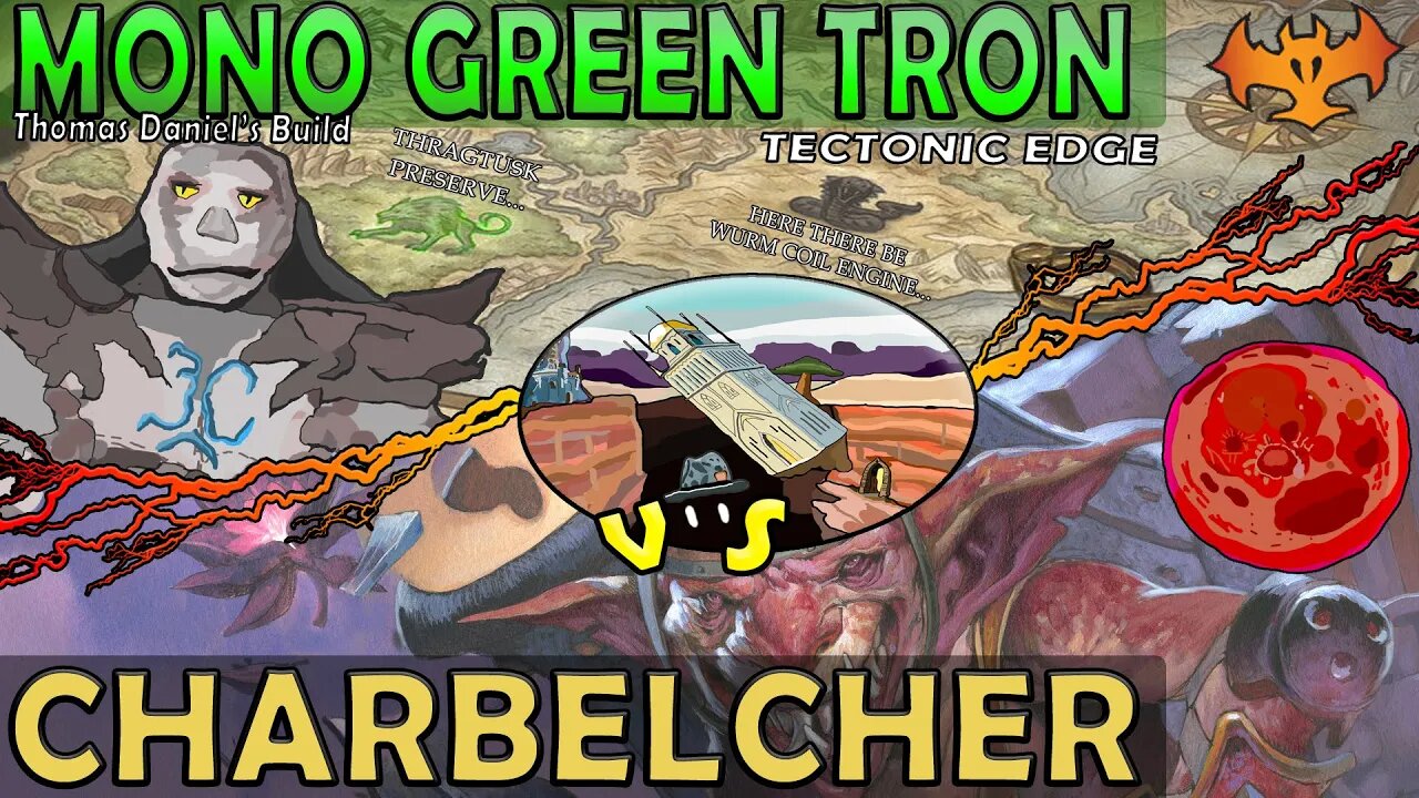 TD's Mono Green Tron VS Charbelcher|No Warping Wails!!!|Magic The Gathering Online Modern League Match