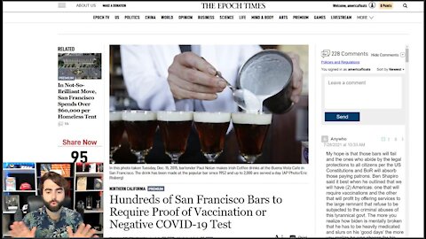 Hundreds of San Francisco Bars Agree To Require Patrons Provide PROOF Of JAB (Or Negative Test)