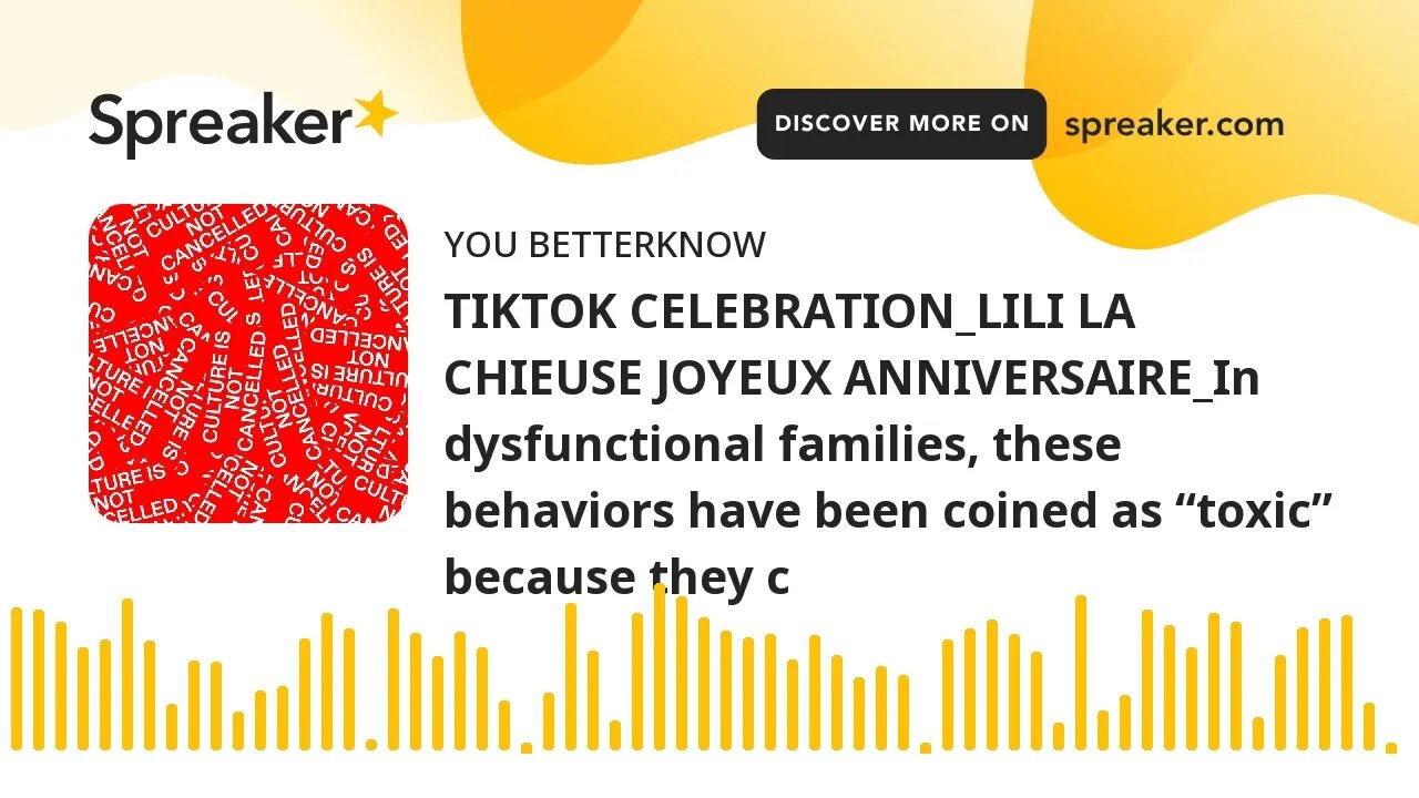 TIKTOK CELEBRATION_LILI LA CHIEUSE JOYEUX ANNIVERSAIRE_In dysfunctional families, these behaviors ha