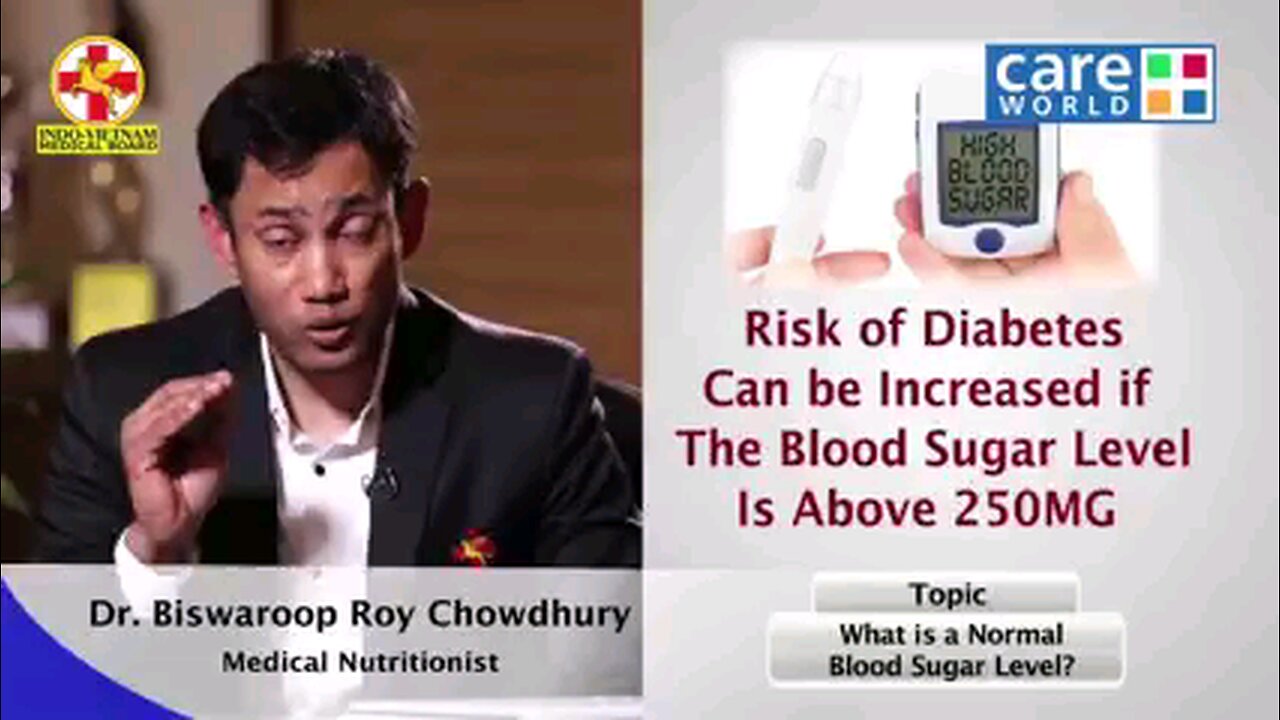 Risk of Diabetes Dr Biswaroop Roy Chowdhuri
