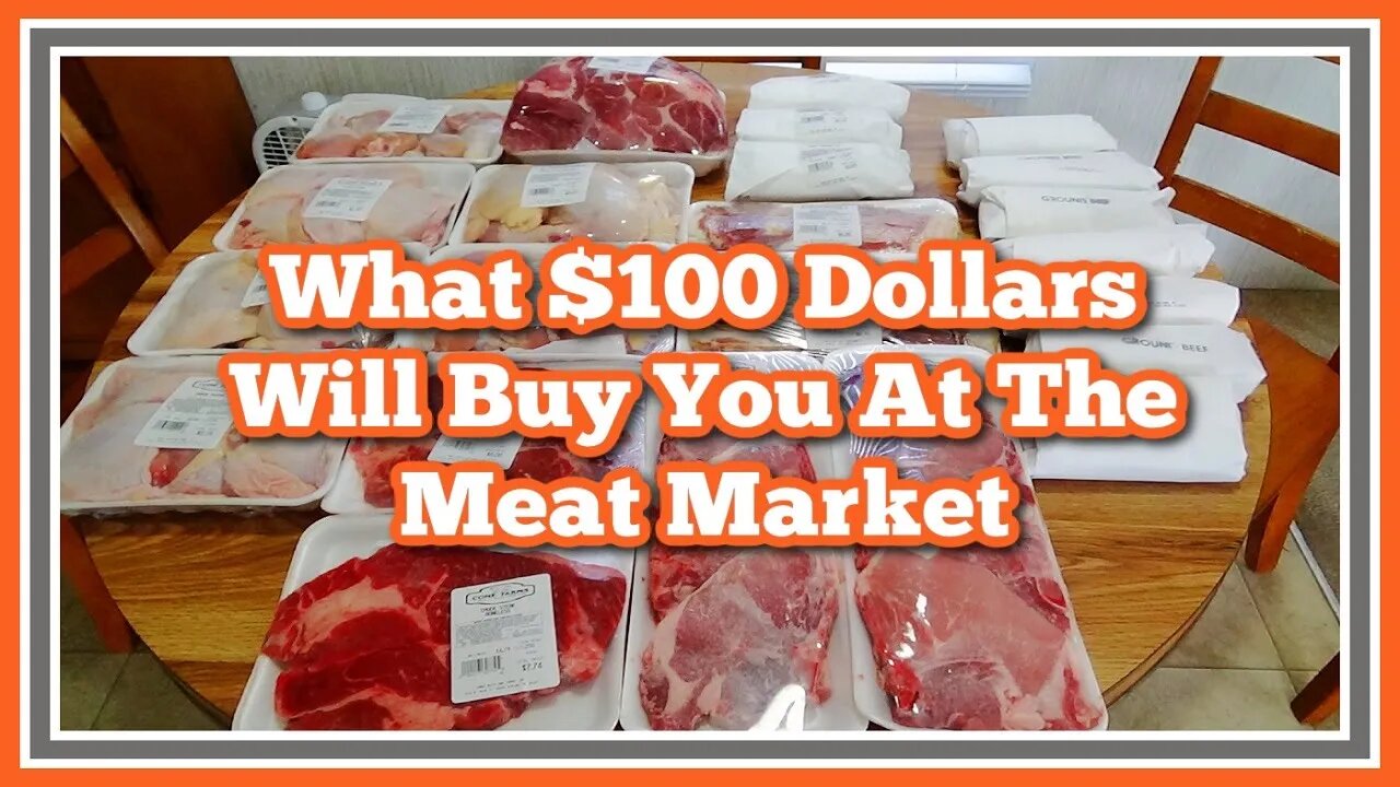 What $100 Dollars Will Buy You At The Meat Market I Meat Market Grocery Haul