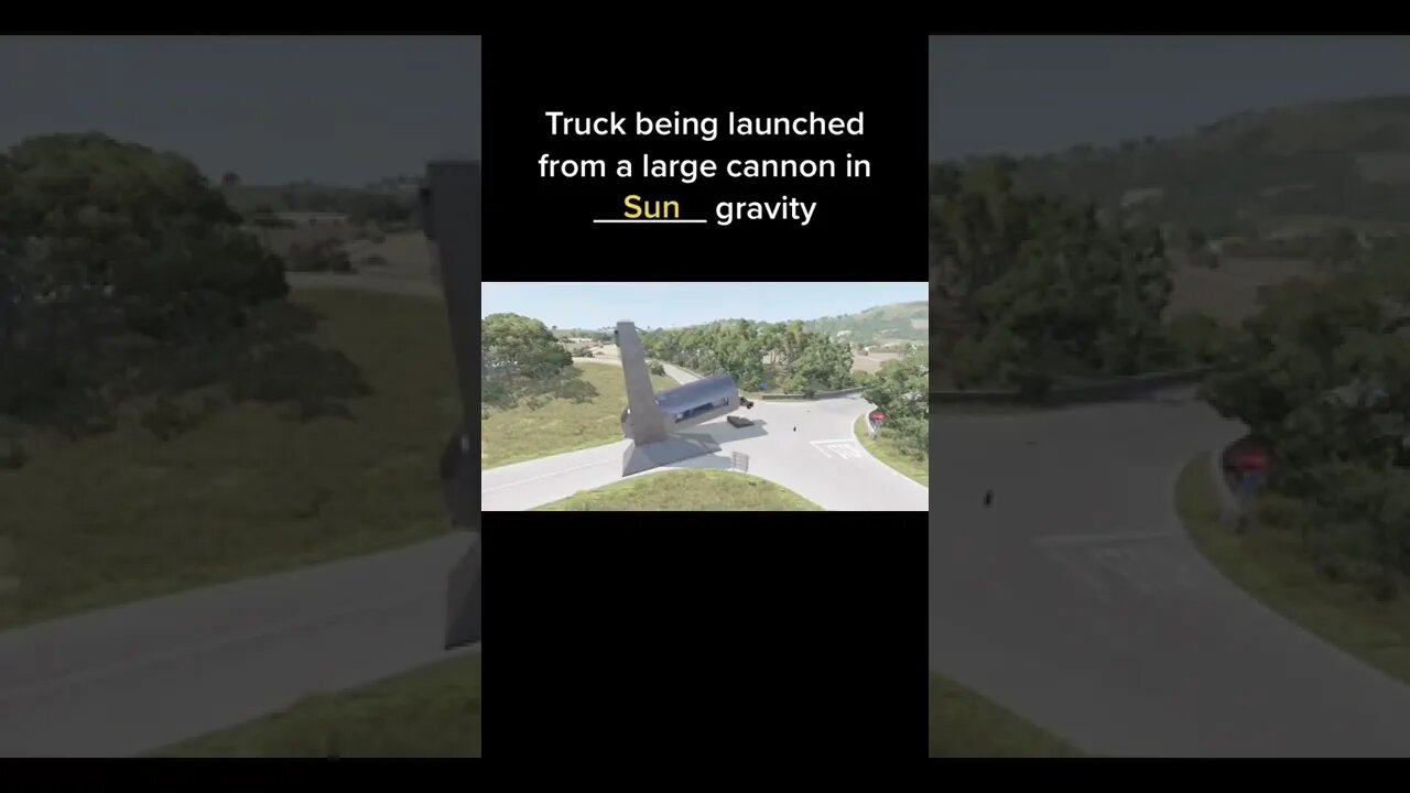 BeamNG DRIVE / from a cannon