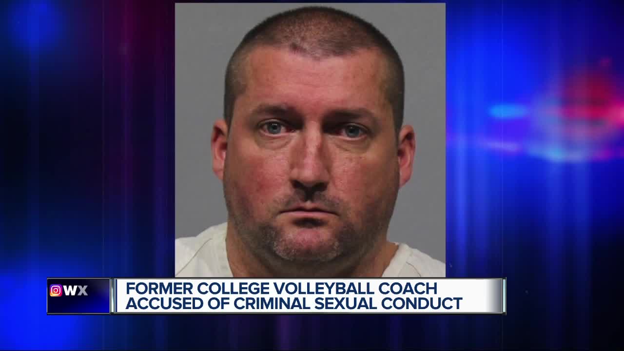 Former college volleyball coach accused of criminal sexual conduct