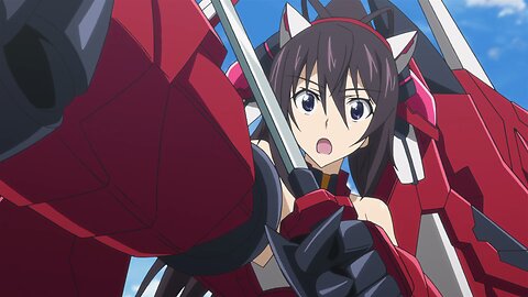 Infinite Stratos - Houki testing the Akatsubaki