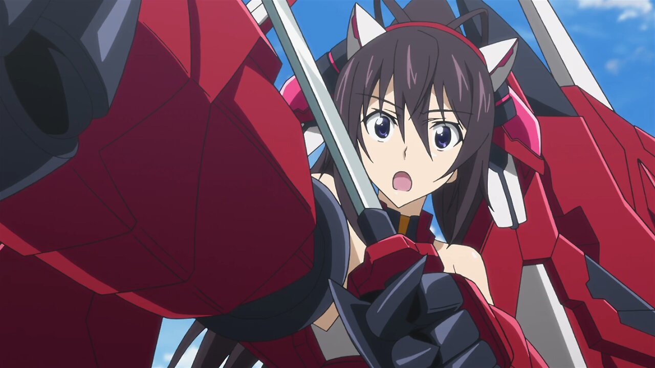 Infinite Stratos - Houki testing the Akatsubaki