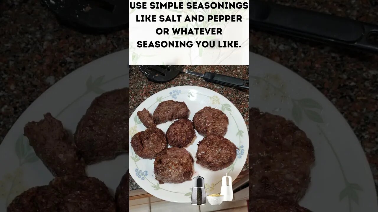 Learn How to Cook the Perfect Juicy Beef Patty in an Air Fryer. #shorts