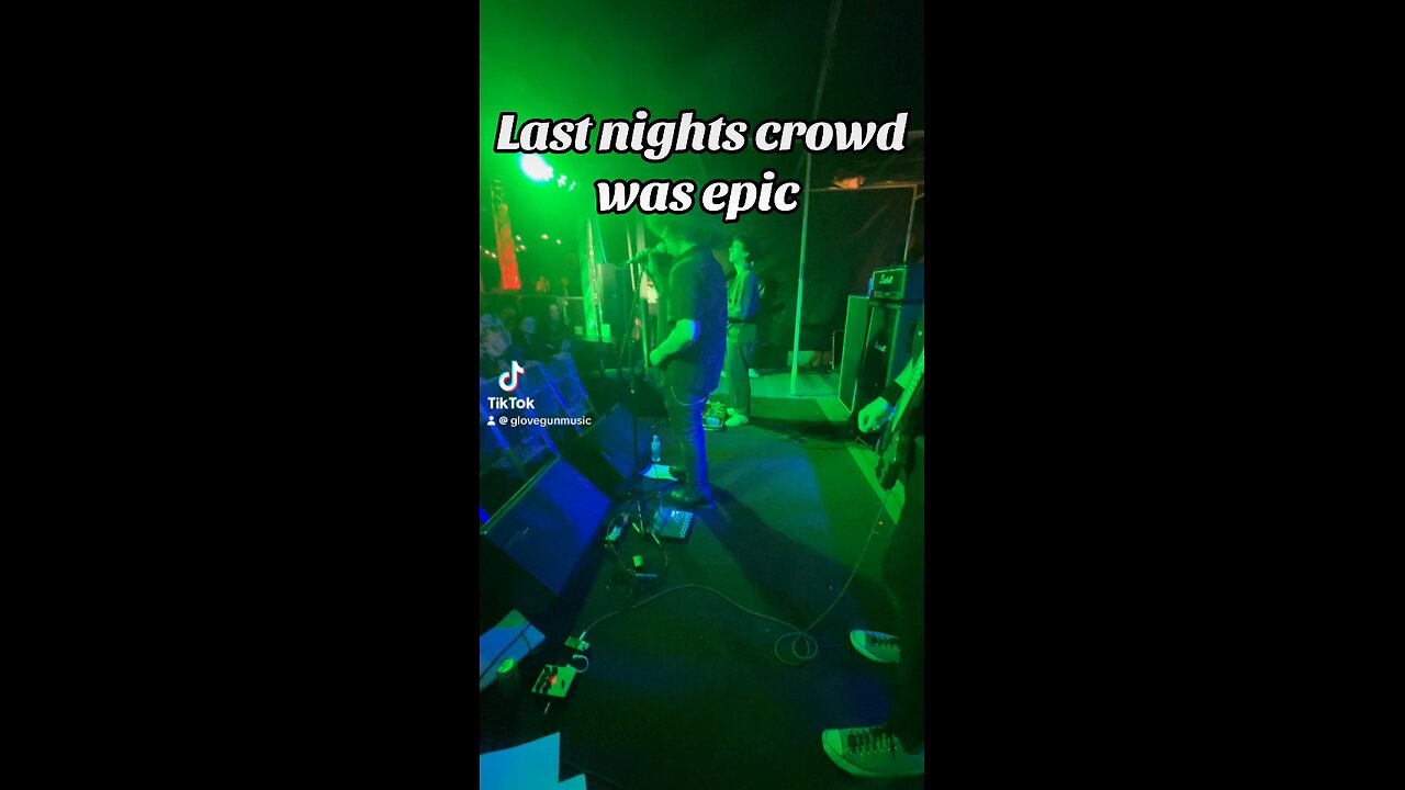 Musician life - last nights crowd