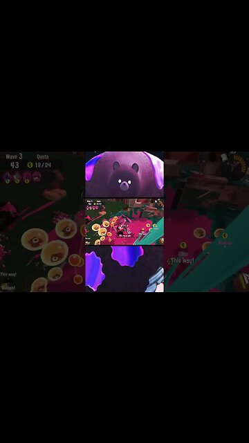 Splatoon 3 - How to Properly Use an Inkjet in Salmon Run (Inkblot Art Academy Big Run)