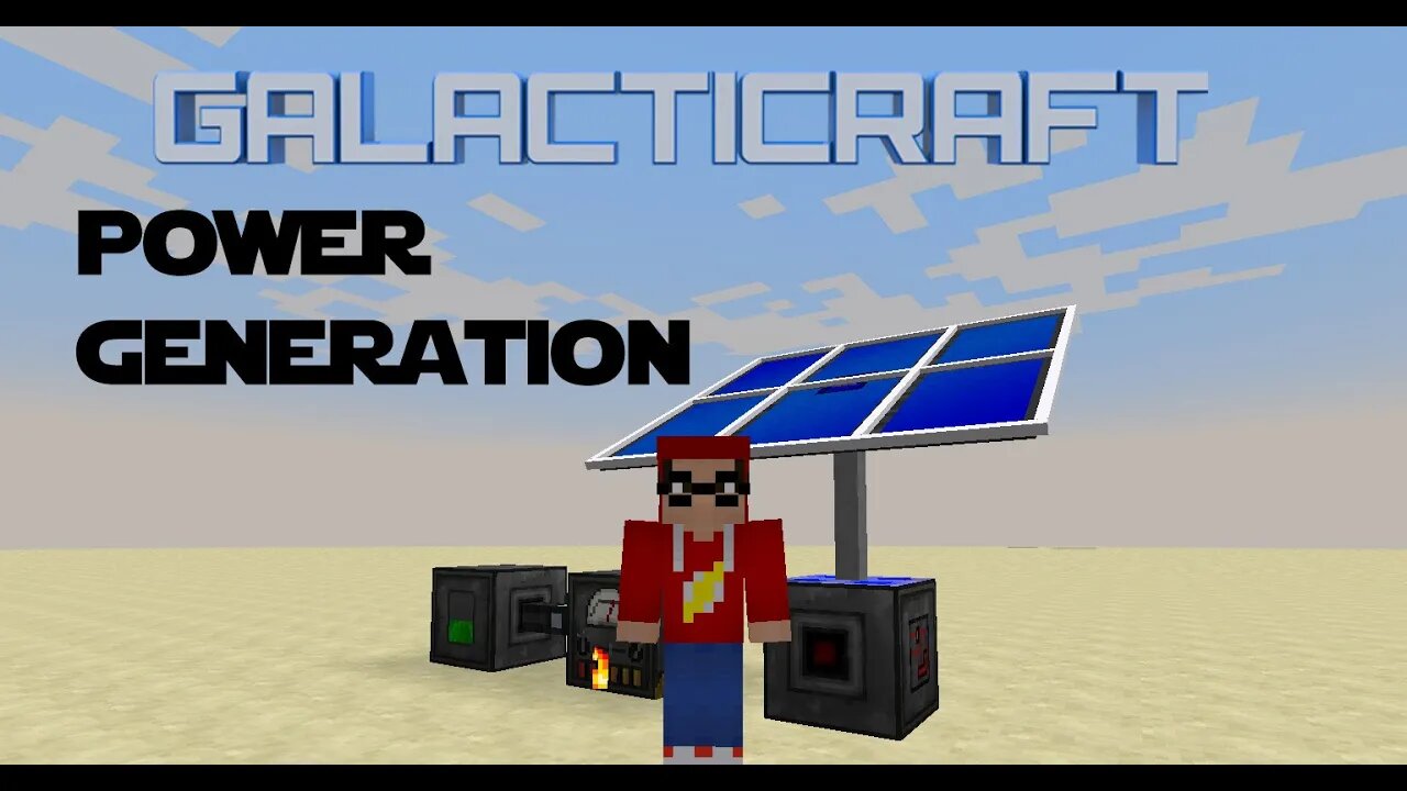 Minecraft - Mod Tutorial Galacticraft - Power Generation and Storage