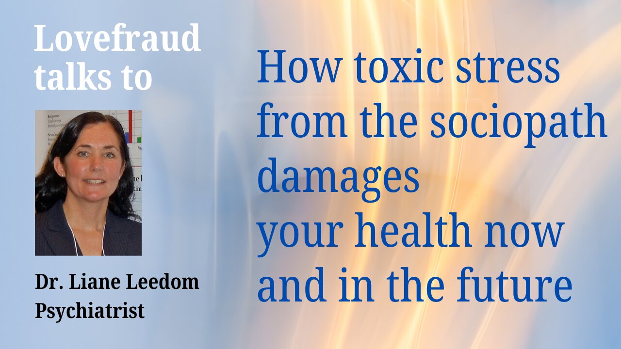 How toxic stress from the sociopath damages your health