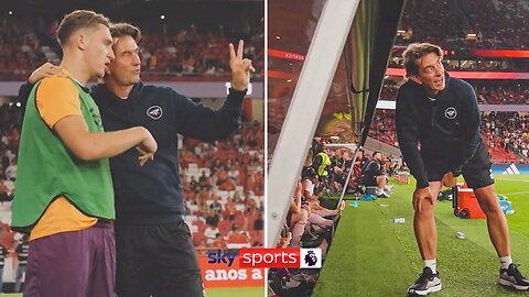 "I think it's a foul" | Thomas Frank mic'd up in the dugout vs Benfica!| CN ✅