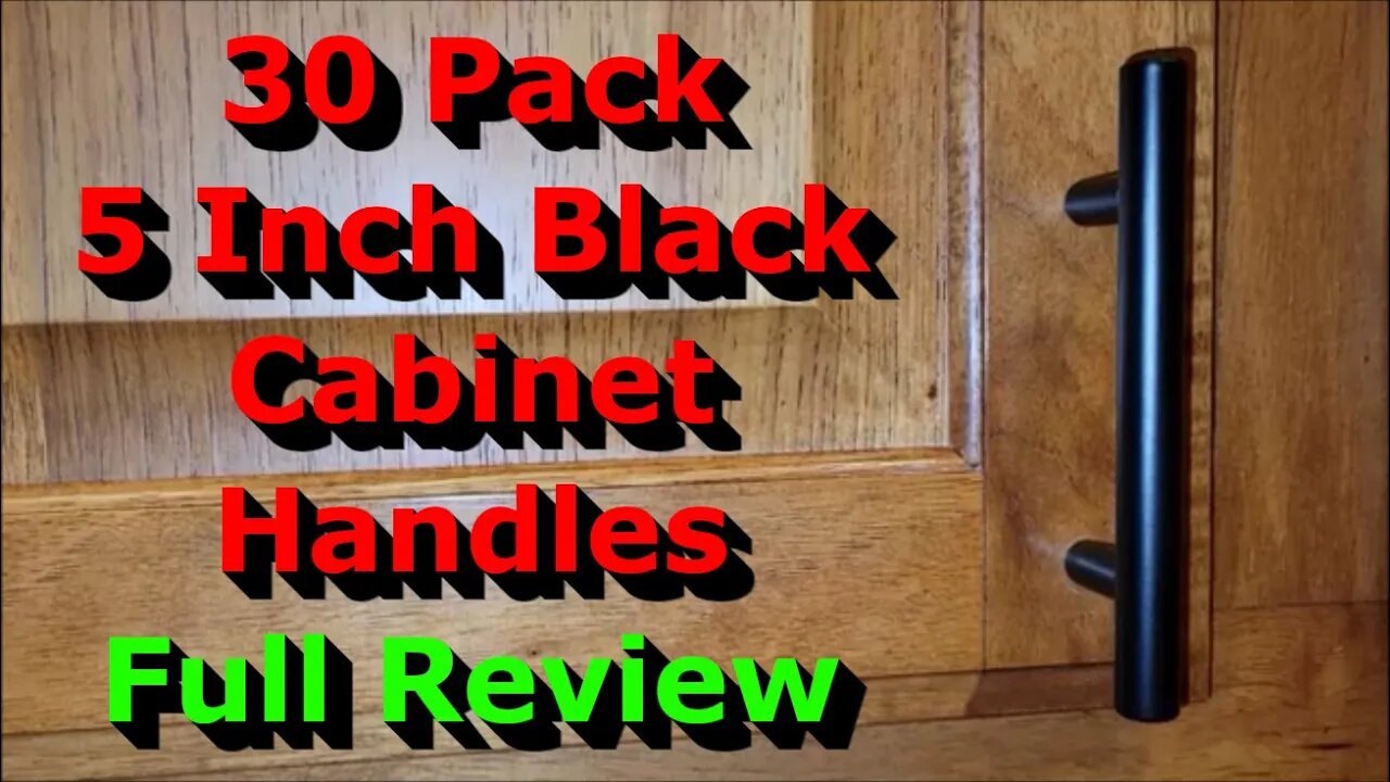 30 Pack - 5 Inch Black Cabinet Handles - Full Review - Kitchen Upgrade