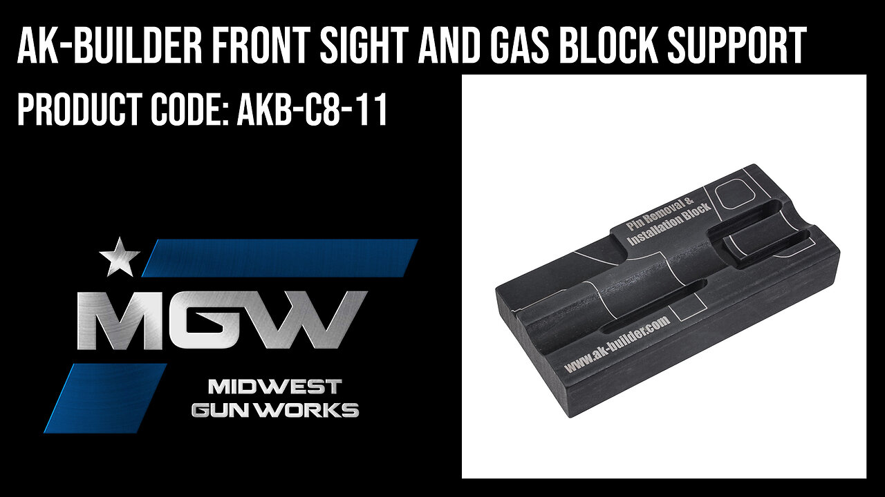 AK-Builder Front Sight and Gas Block Support - AKB-C8-11