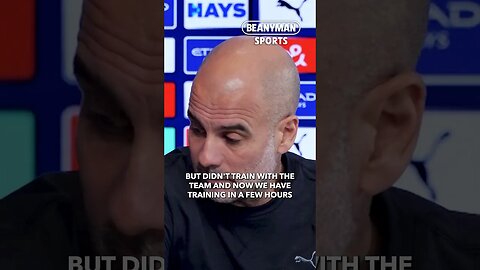 'Nathan trained with us, he feels GOOD! Kevin start to move, but DIDN'T train' | Pep Guardiola