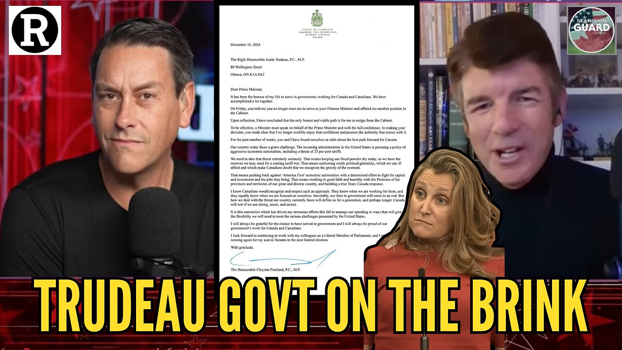 Trudeau Blindsided by Freeland's Scathing Resignation | David Reports on Redacted