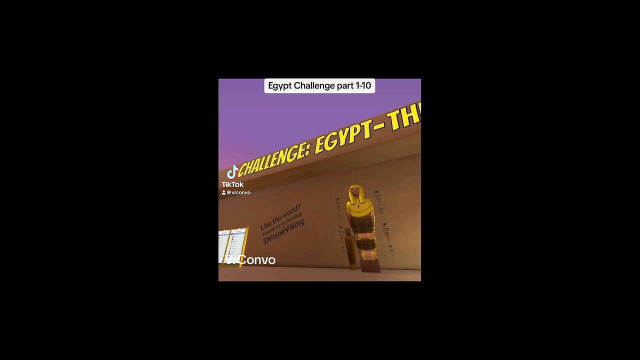 Come try this Egypt challenge part 1-10 #egypt #egyptian #vr #virtualreality #virtualworld #oculus