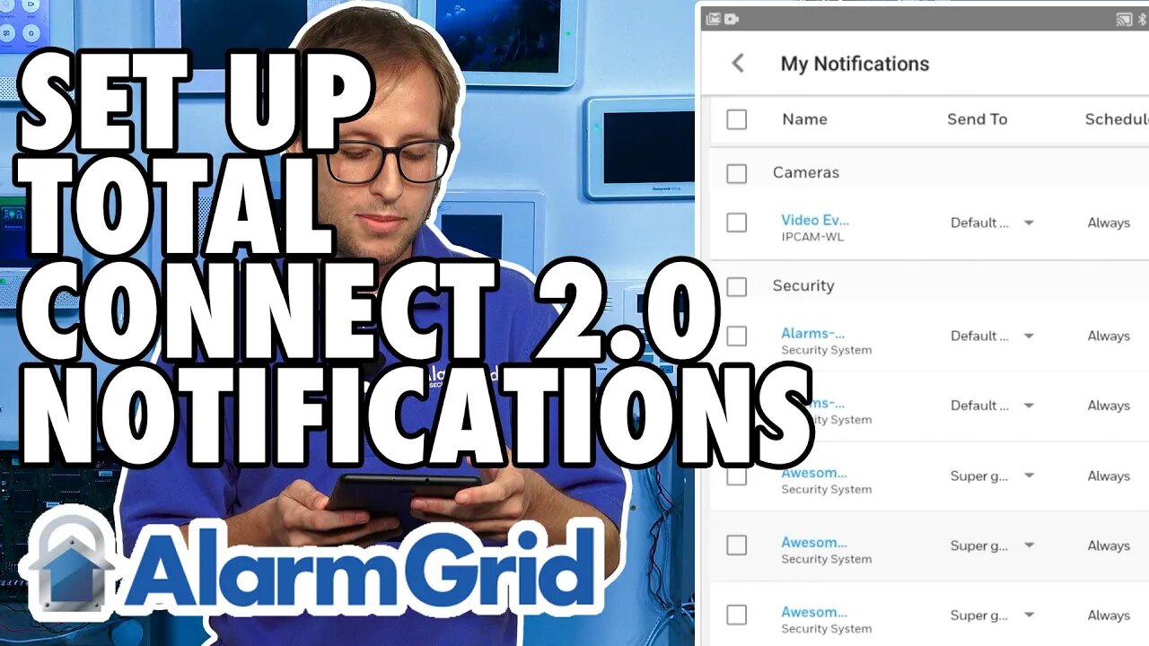 Setting up Total Connect 2.0 Notifications