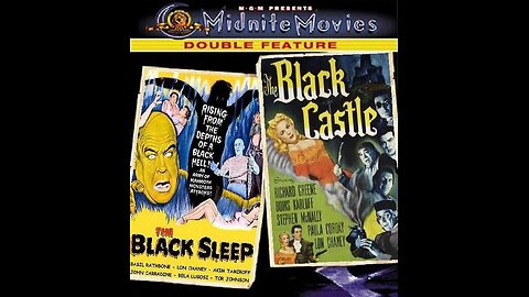THE BLACK SLEEP 1956 & THE BLACK CASTLE 1952 Houses of Horror DOUBLE FEATURE