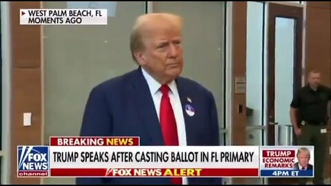 Trump Takes Questions After Voting In Florida Primary