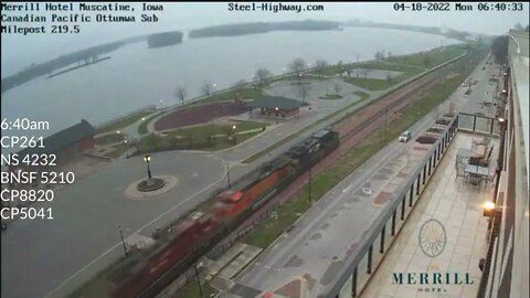 SB CP 261 Manifest with NS 4232 Leading on April 18, 2022 #Steel Highway#