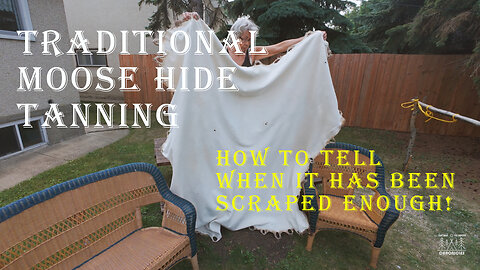 Traditional Moose Hide Tanning: How To Tell If It's Been Scraped Enough