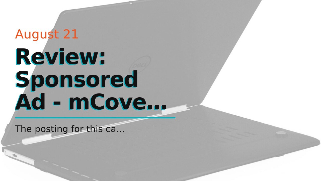 Review: Sponsored Ad - mCover Hard Shell Case ONLY Compatible for 13.3" Dell XPS 13 9370 (2018)...