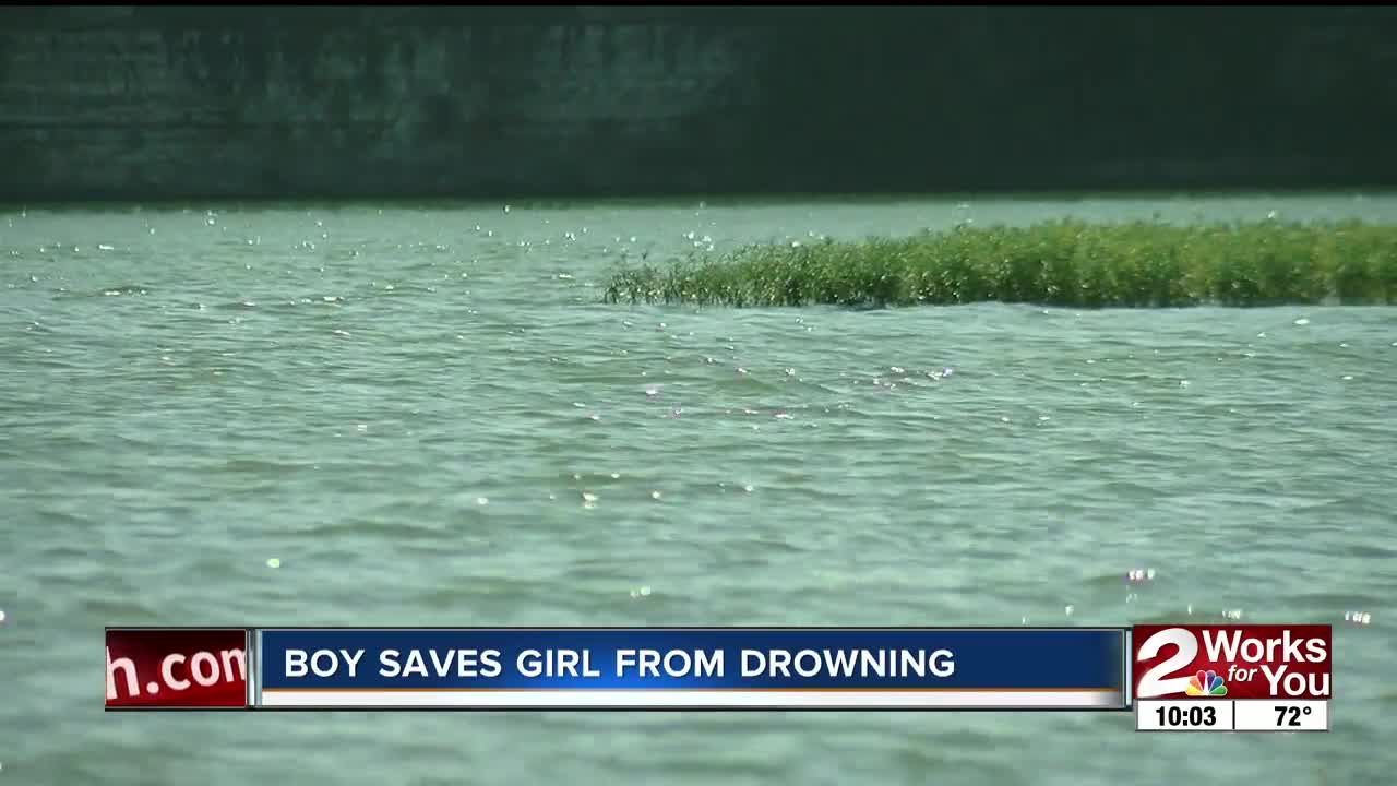 Authorities credit little boy for saving two-year-old from drowning