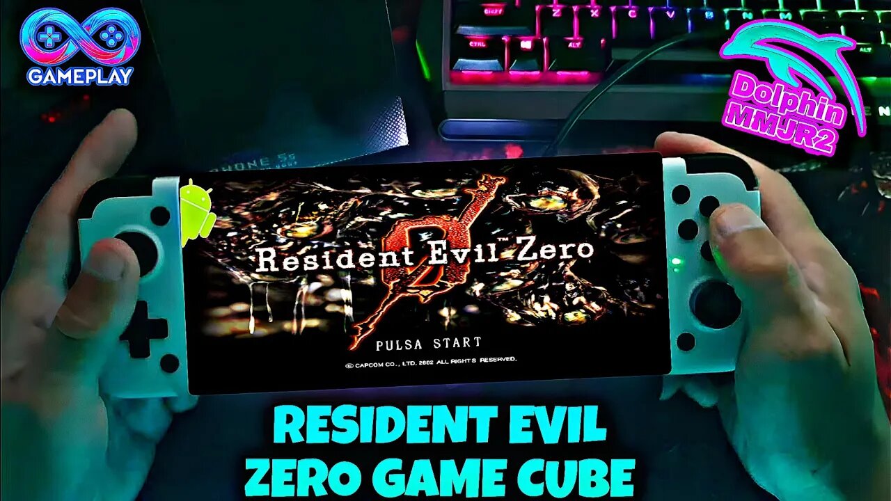 RESIDENT EVIL ZERO: Game Play Teste no DOLPHIN MMJR2 GAME CUBE ANDROID.