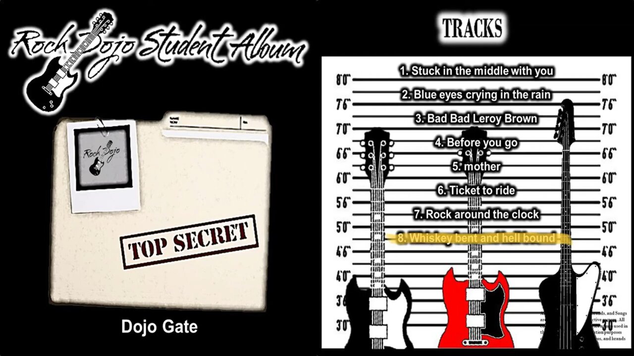 Rock Dojo Student Album #8 “Dojo Gate”: Whiskey bent and hell bound (HankWilliams JR Cover) Track 8