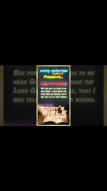 7.14.2022 | STORM MINISTRIES | #Shorts | Daily Bible Verse | Psalm 73:38 (ESV)