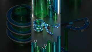 MARBLE RUN Simulation Blender 3D!! #shorts